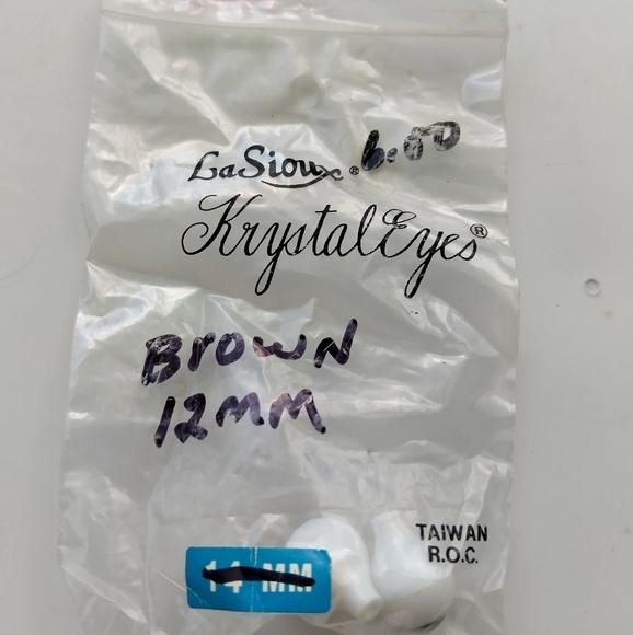 12mm Brown Doll Eyeballs Eyes for Doll Making - Picture 1 of 1